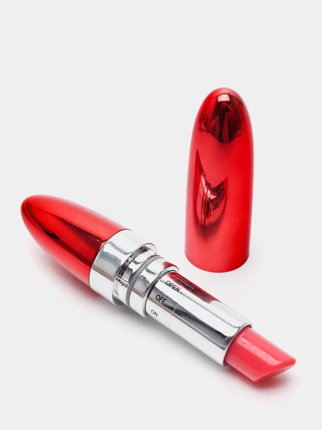 Красный мини вибратор Помада g-spot для вагинальной и клиторальной стимуляции