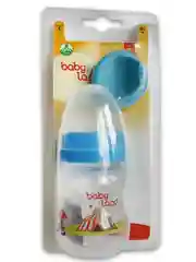 Голубой бутылочка Baby Land "2в1" 80мл с насадкой-поильником и силиконовой классической соской