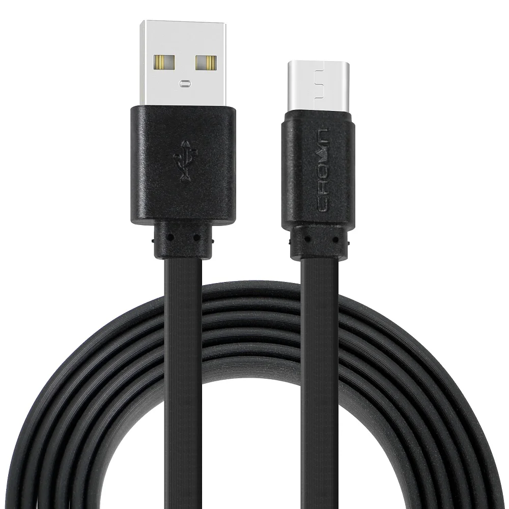 Черный кабель USB - USB Type-C Crown CMCU-3022C