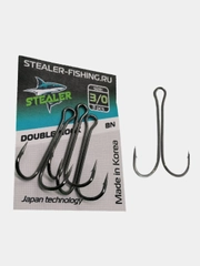 Двойной крючок STEALER DOUBLE HOOK (black nickel)