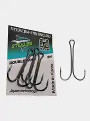 Двойной крючок STEALER DOUBLE HOOK (black nickel)