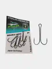 Двойной крючок STEALER DOUBLE HOOK (black nickel)