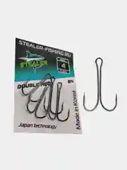 Двойной крючок STEALER DOUBLE HOOK (black nickel)