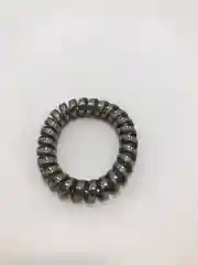 Серебряный резинка-пружинка для волос