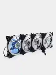 Корпусной вентилятор, кулер, 120 мм, Metalfish, 3Pin для компьютера, с подсветкой