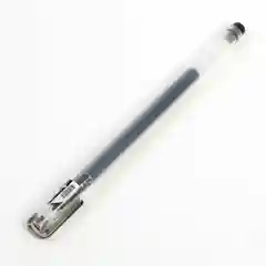 Ручка гелевая, 0.38 мм, чёрная, прозрачный корпус, бесстержневая