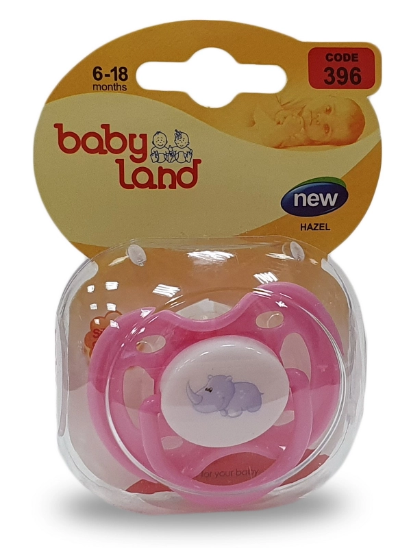Соска-пустышка Baby Land с рисунком силиконовая круглая, 6 мес+