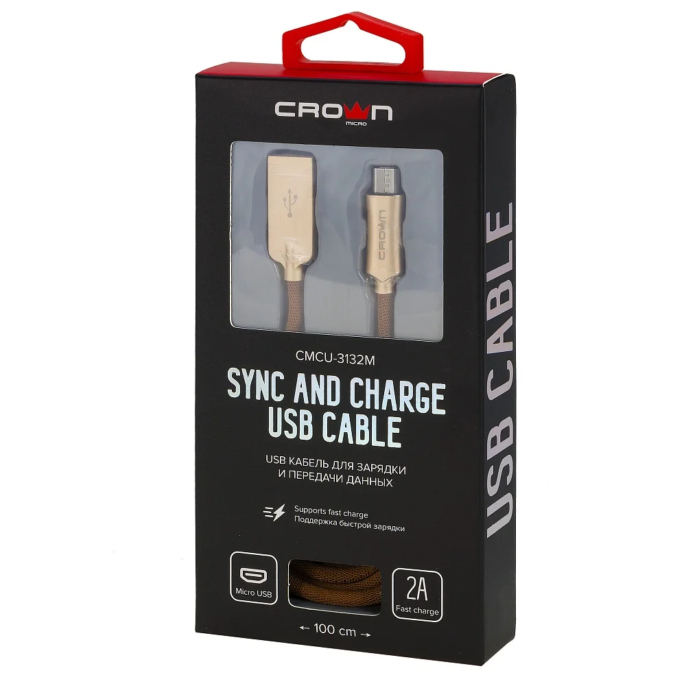 Кабель USB - microUSB Crown CMCU-3132M