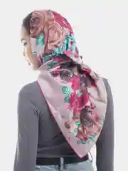 Коралловый платок Шелковый