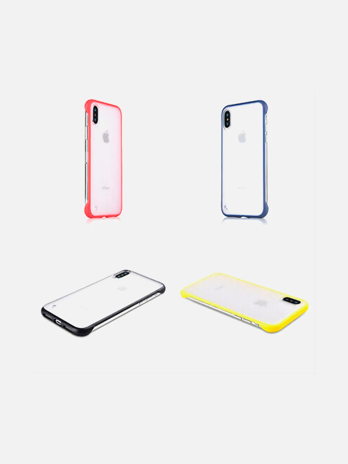 Синий прозрачный чехол на IPhone