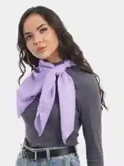 Лавандовый платок однотонный, 3D рисунок
