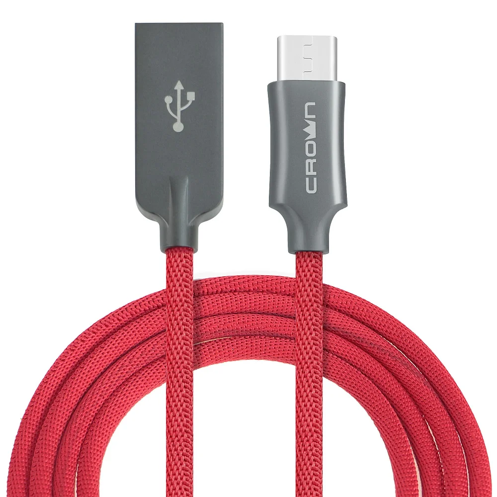 Красный кабель USB - USB Type-C Crown CMCU-3132C