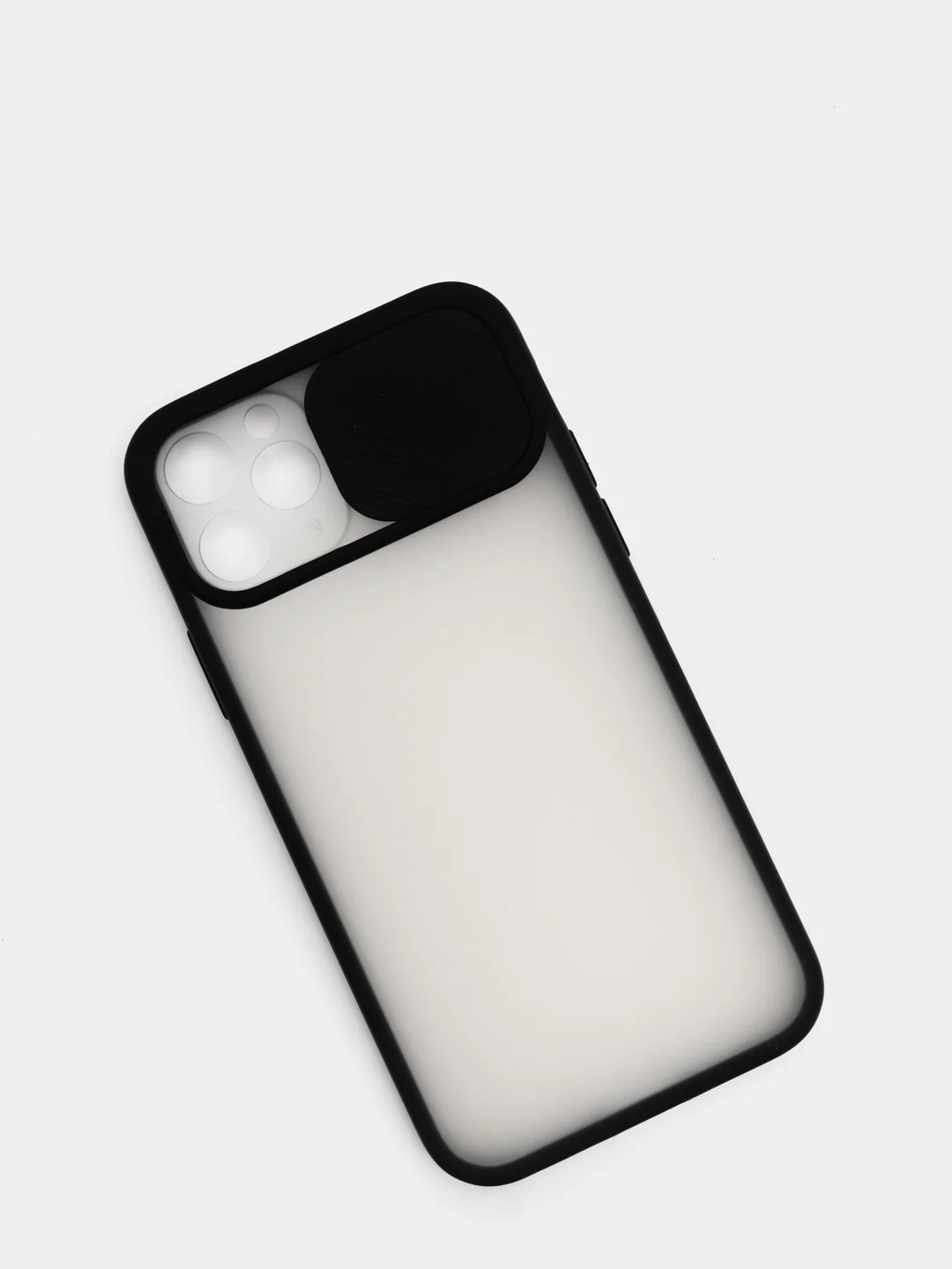 Черный чехол с защитой для камеры на iPhone (Айфон) 6 Plus, 7, XS, 11 Pro Max, 12 mini, 13 Pro