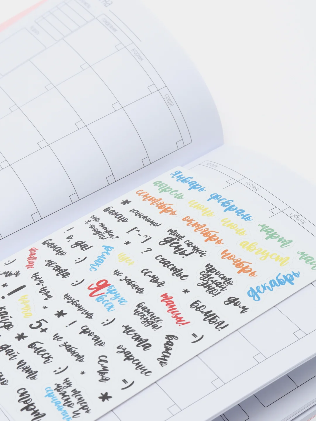 Планер ежедневник "MyWonderPlanner" на 3 месяца недатированный, Серый блокнот
