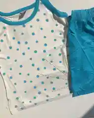 Голубой женская пижама с шортами