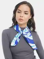Синий шейный платок