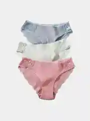 Трусы женские хлопковые с кружевными вставками