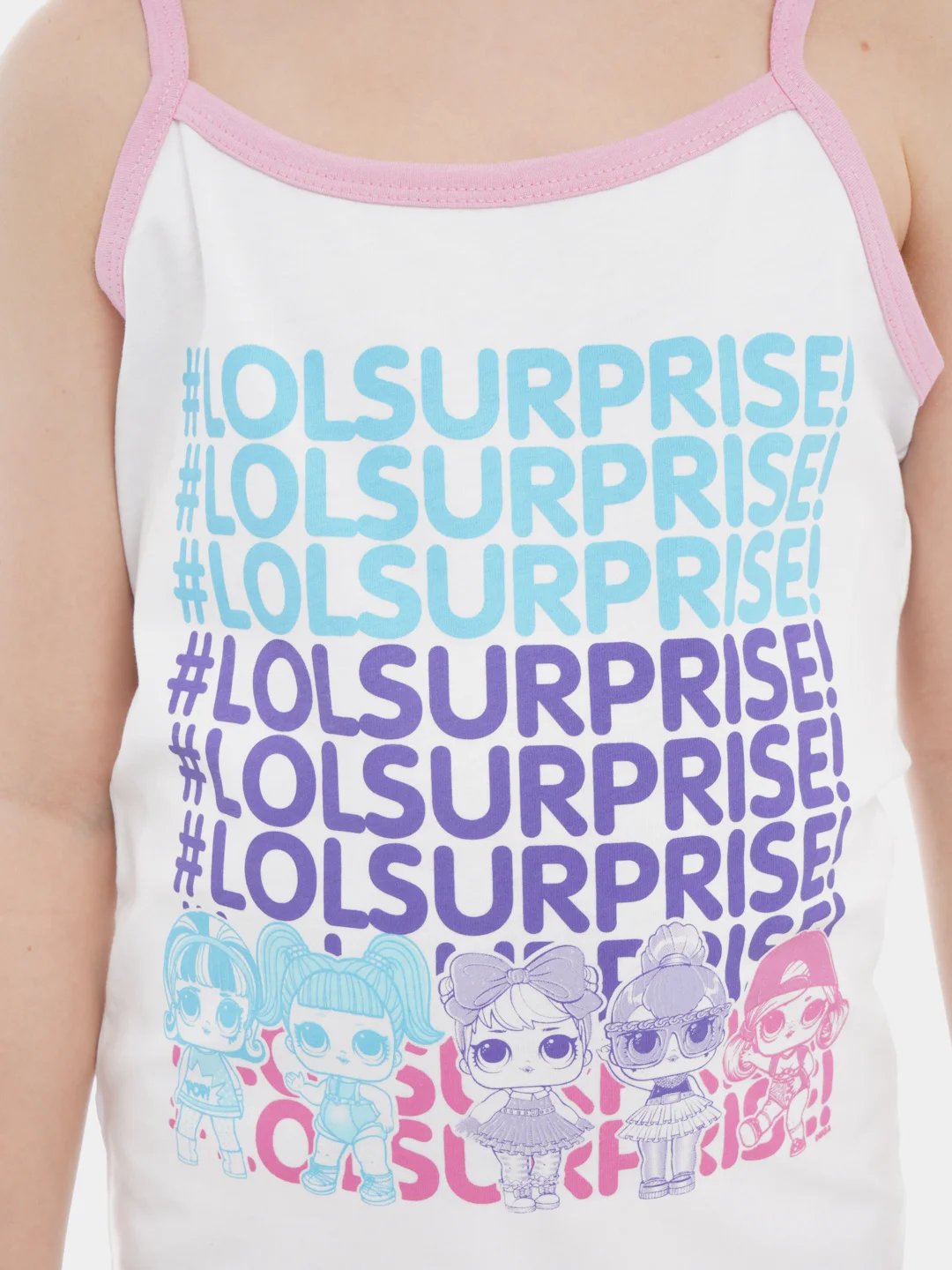 Комплект маек для девочек L.O.L. Surprise! Rock хлопковые (2 шт.)