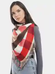 Красный платок в клетку