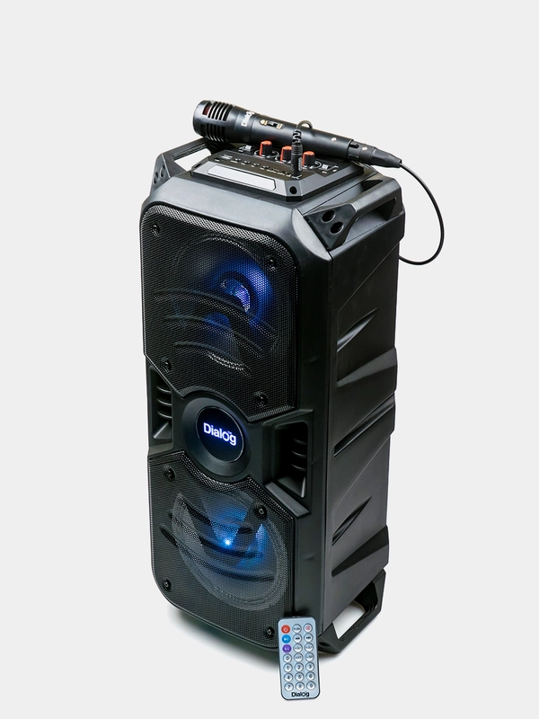 Bluetooth-колонка с подсветкой Dialog AO-11, 26 Вт, с караоке, FM, USB/MicroSD