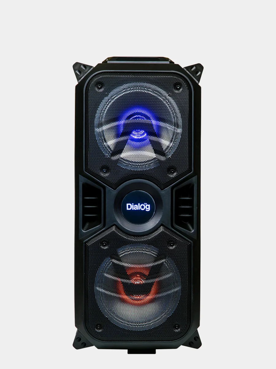 Bluetooth-колонка с подсветкой Dialog AO-11, 26 Вт, с караоке, FM, USB/MicroSD