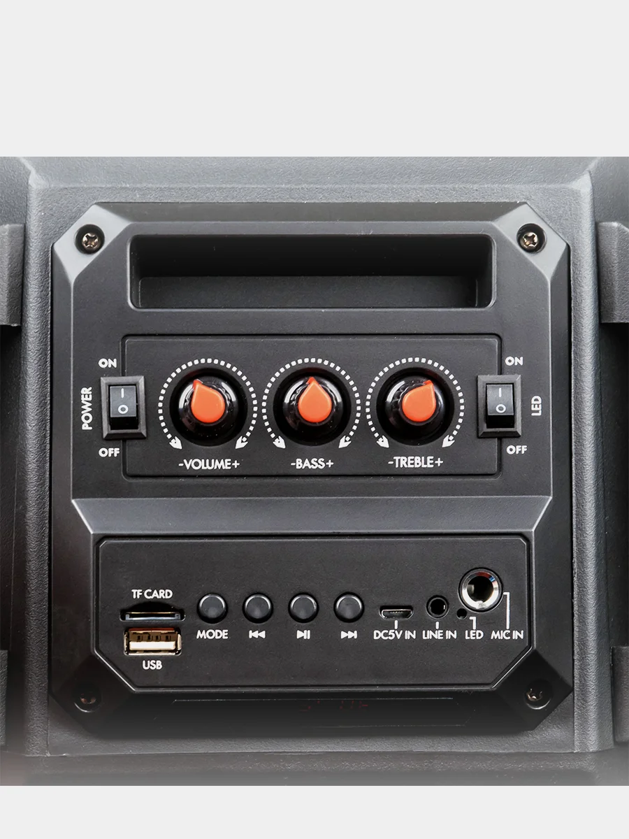 Bluetooth-колонка с подсветкой Dialog AO-11, 26 Вт, с караоке, FM, USB/MicroSD