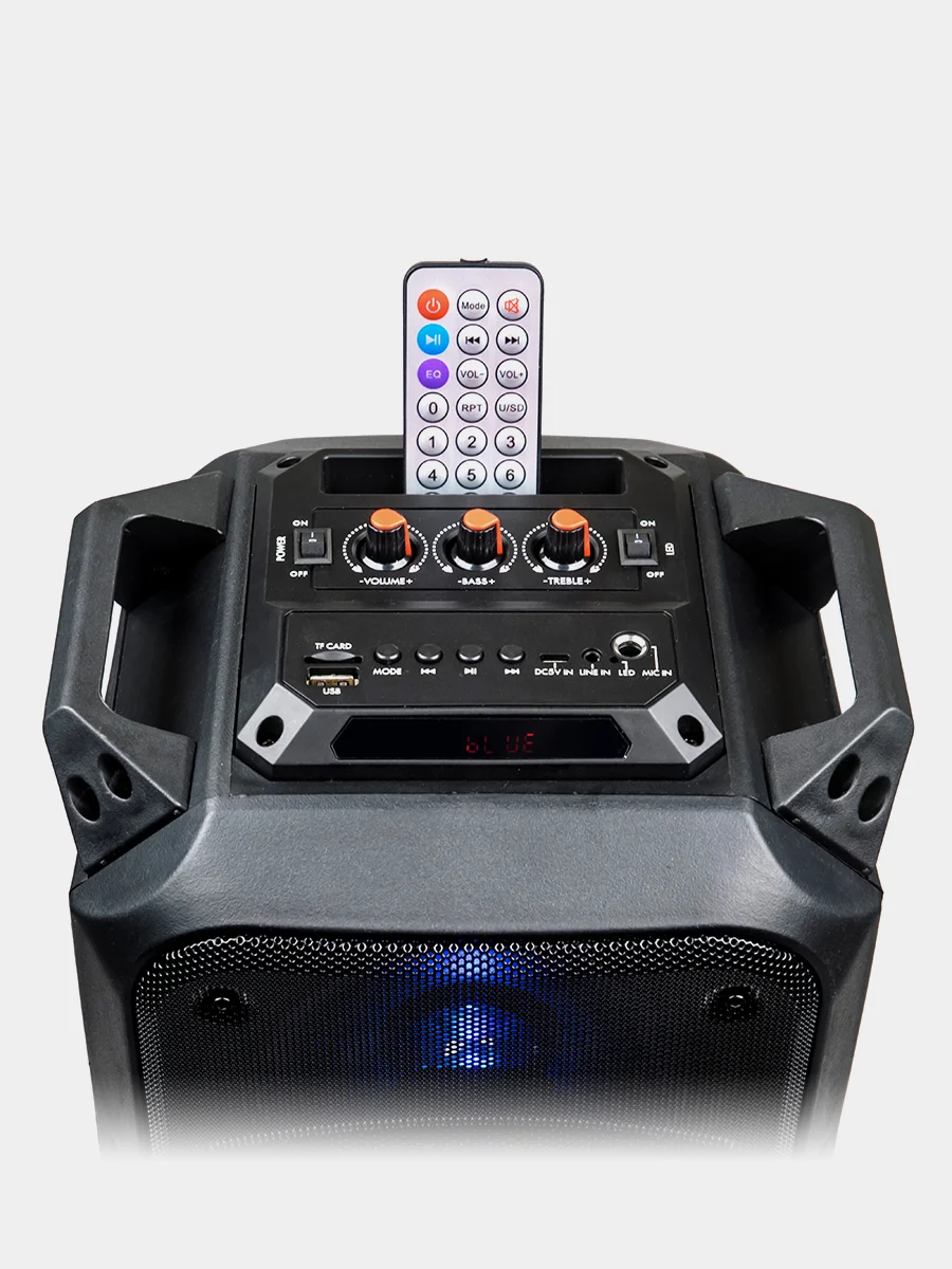Bluetooth-колонка с подсветкой Dialog AO-11, 26 Вт, с караоке, FM, USB/MicroSD