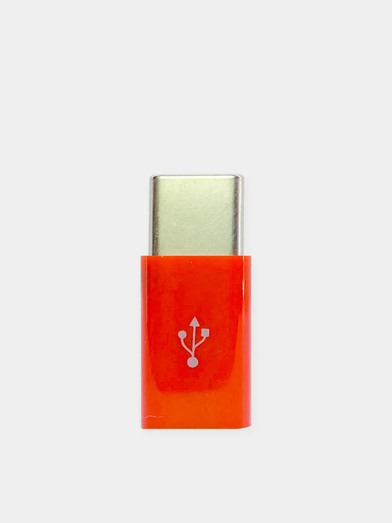 Красный переходник адаптер micro usb type c