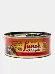 Корм для собак мелких пород Lunch for pets телятина с цыпленком,рубл-е мясо, консервы 100г