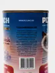 Корм для кошек Lunch for pets нежная телятина, кусочки в желе, консервы 400 гр