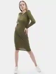Однотонное платье Весна