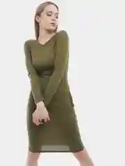 Однотонное платье Весна