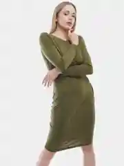 Однотонное платье Весна