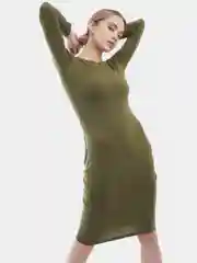 Однотонное платье Весна