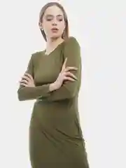 Однотонное платье Весна