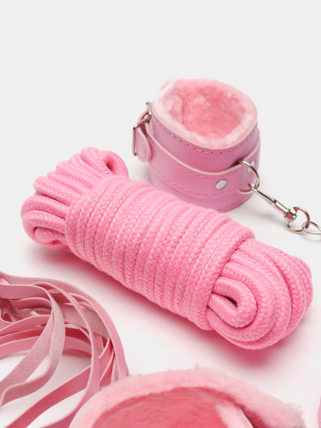 Красный бдсм набор, набор для влюбленных, Premium BDSM mini, 7 предметов