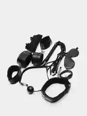 Красный бдсм набор, набор для влюбленных, Premium BDSM mini, 7 предметов