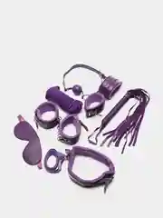 Красный бдсм набор, набор для влюбленных, Premium BDSM mini, 7 предметов