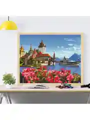 Алмазная мозаика "Шлос Оберхофен" 40х50 см без подрамника