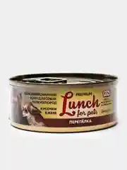 Корм для собак Lunch for pets перепелка кусочки в желе, консервы 100гр