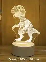 Черный светильник ночник 3D светодиодный LED, подарок