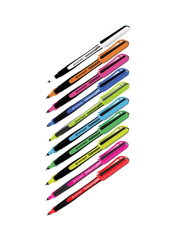 Ручка-роллер Centropen,синяя, 0,3мм,цвет ассорти