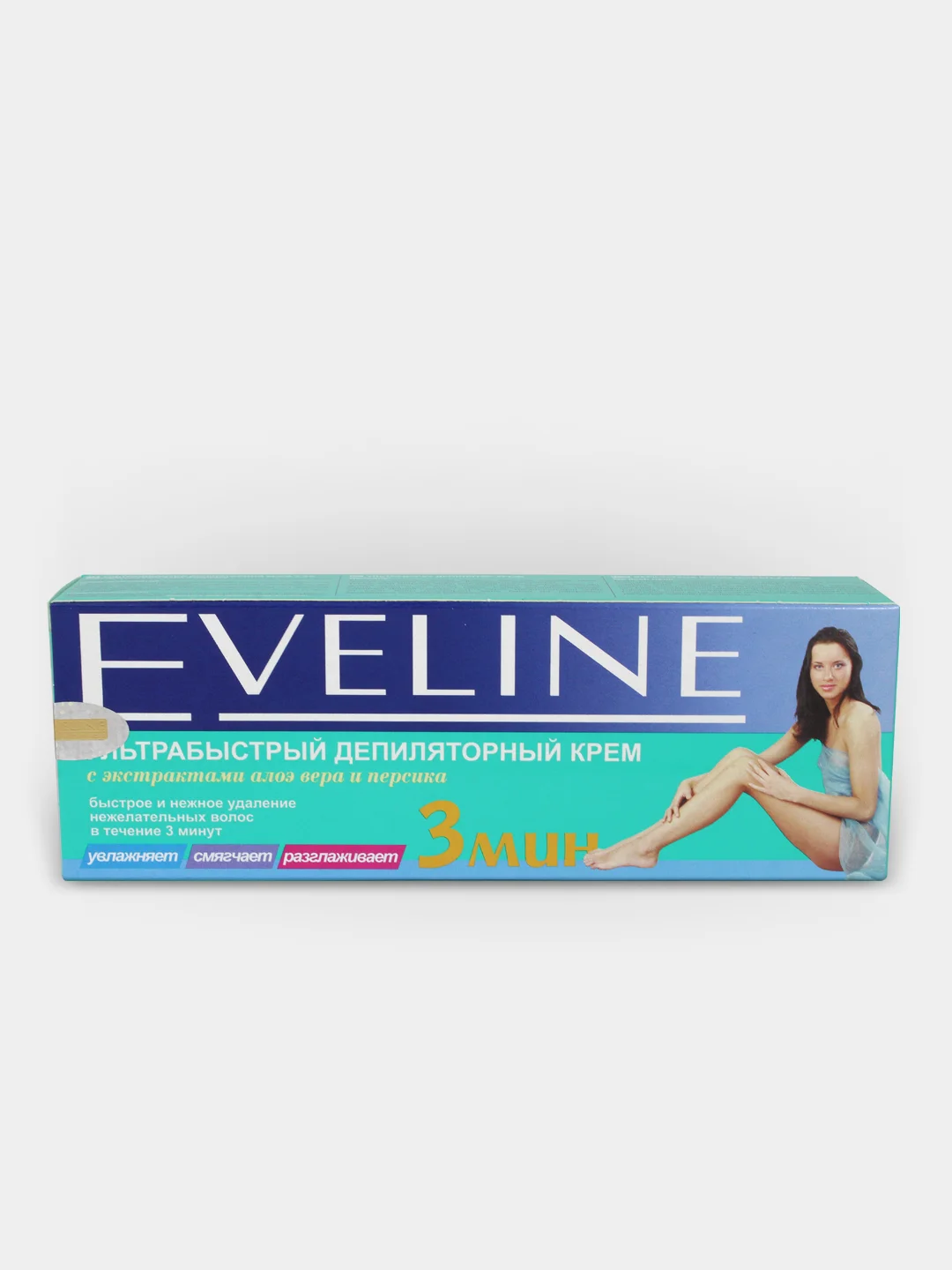 Eveline Cosmetics Крем для депиляции Ультрабыстрый 3 мин. экстракт Алоэ Вера+Персик, 100мл