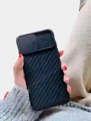 Голубой ребристый чехол с затвором для камеры на айфон Apple iPhone 11 ,11 Pro, 11 Pro Max