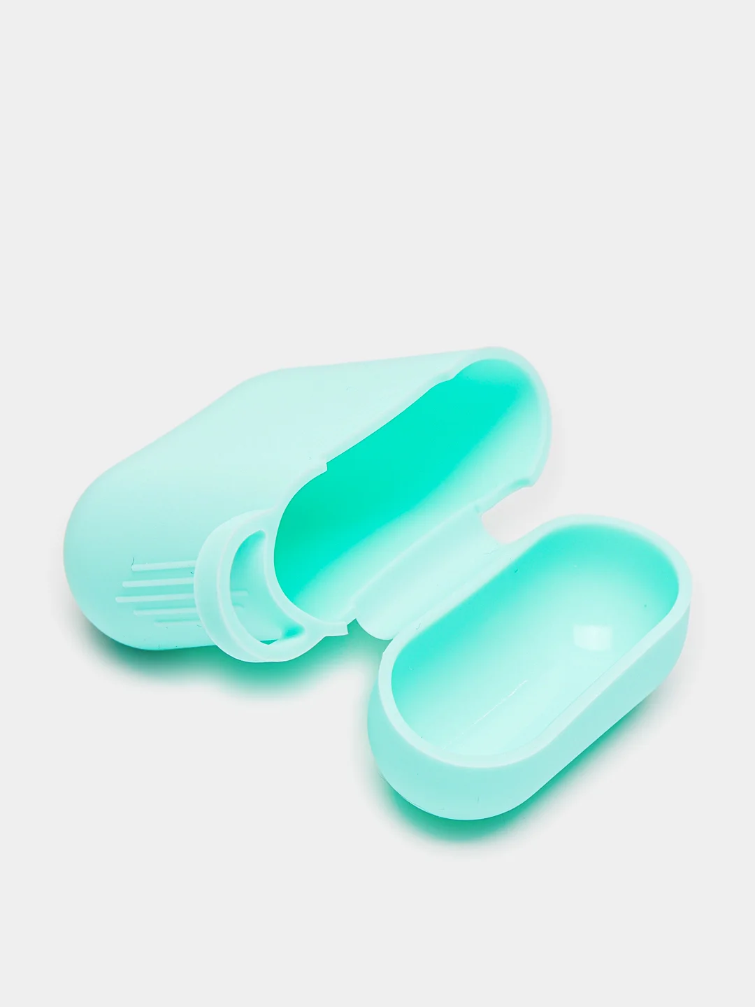 Бирюзовый чехол для наушников AirPods силиконовый