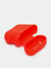 Белый чехол для наушников AirPods силиконовый