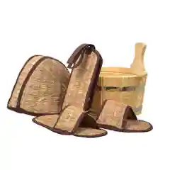Подарочный набор для бани "Бодрый пар", 4 предмета