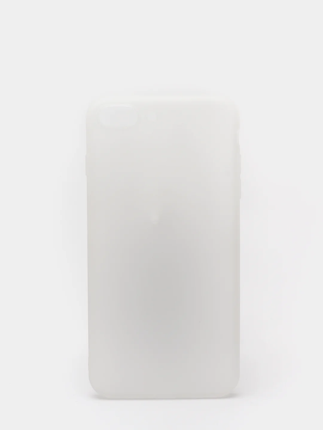 Белый чехол силиконовый матовый для iPhone 7 Plus, 8 Plus
