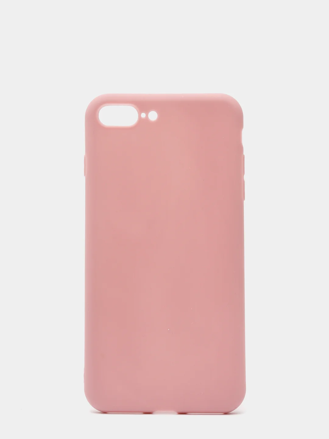 Бежевый чехол силиконовый матовый для iPhone 7 Plus, 8 Plus