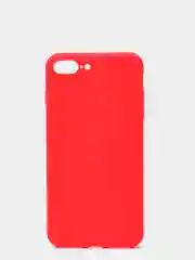 Красный чехол силиконовый матовый для iPhone 7 Plus, 8 Plus